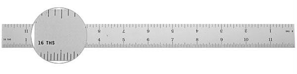 Ultratest 12" Rigid Steel Rule