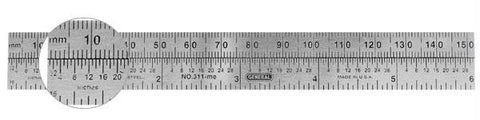 Precision 150mm-6" Flex Steel Rule