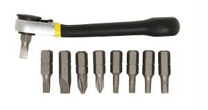 9-piece Ratchet Offset Screwdriver Set