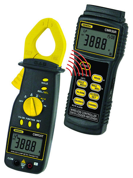 Wireless 600v Trms Clamp Meter-data Logging System Etl Catiii 600v