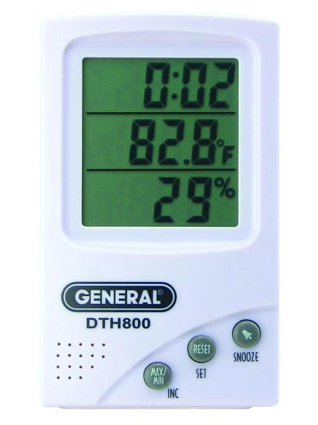 Digital Temperature And Humidity Meter With Clock