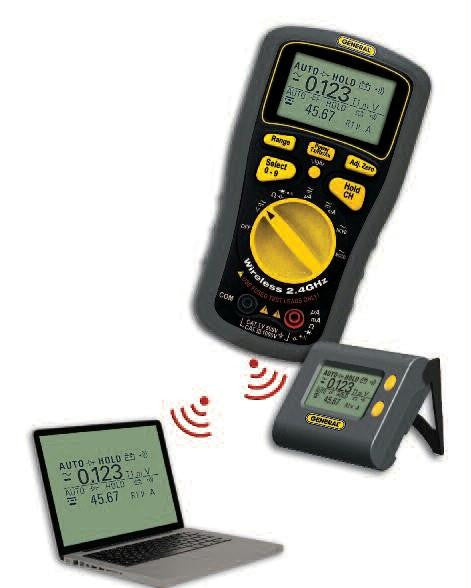 Wireless Data Logging Multimeter With Dot Matrix Lcd Plus Ncv-ncc