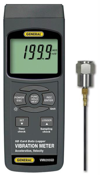 Vibration Meter With Excel-formatted Data Logging Sd Card