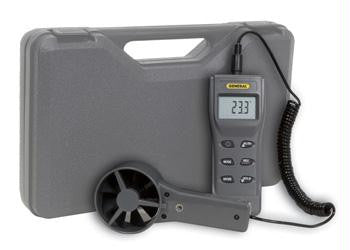 Digital All-in-one Air Flow Meter With Cfm, Btu, Temp, Humidity, Dp, Fpm, Mph, Kph, Mps, Knots And Wet Bulb